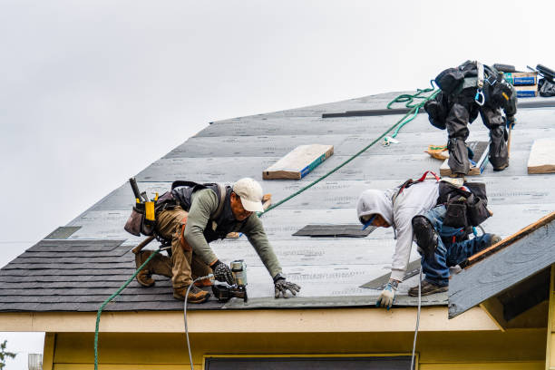 Professional Roofing technician working in Port Washington, WI
